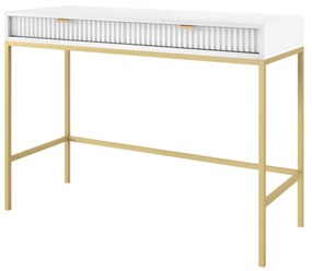 Toaletný stolík Nova 104 cm biely/zlatý