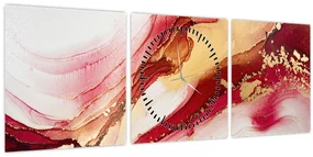 Obraz - Abstrakcia (s hodinami) (90x30 cm)