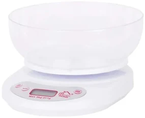 Digitálna kuchynská váha biela, max 5kg