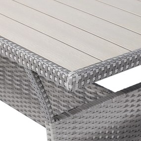 InternetovaZahrada - Ratanová zostava Sedan – sivý ratan + antracit podušky