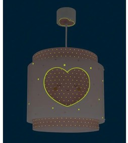 Dalber 76012S - Detský luster BABY DREAMS 1xE27/15W/230V ružová