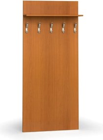 Vešiaková stena PRIMO WOOD, 5 háčikov, polica, roky zvisle, čerešňa