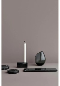 Zelená sklenená váza Blomus Raindrop, výška 24 cm