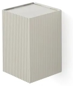 FARO 40536 - Nástenné svietidlo SOLE 1xGU10/8W/230V šedá vrúbkovaná hranatý