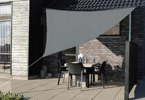 Tieniaca plachta na terasu - trojuholník - 3,6m - sivá (180g/m2)