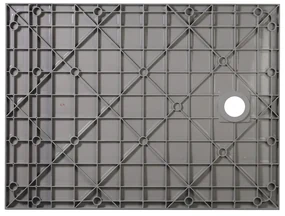 Erga Hyper, SMC sprchová vanička 130x90x2,6 cm + sifón, šedá matná, ERG-V06-SMC-9013S-GR