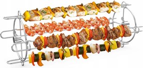 Sada Na Rotačné Ražne Na Špízy Z Nehrdzavejúcej Ocele