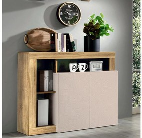 Komoda LENOR kašmír/svetlý dub