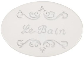 Keramická oválna mydelnička Le Bain - 13*9*3 cm
