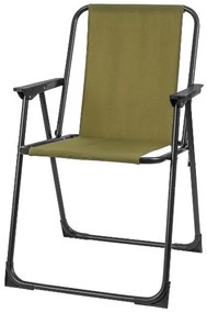 Crivit Kempingový stôl, 120 x 80 x 71 cm + Skladacia kempingová stolička, okrová  (800009439)