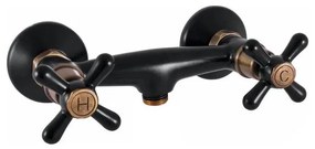 RAV Slezák MK180.5CMATSM - Sprchová batéria MORAVA RETRO čierna/mosadz