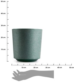 PLASTOVÝ KVETINÁČ ALOE TX 25,5X27 CM TMAVOZELENÁ