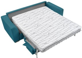 Modrá menčestrová rozkladacia pohovka 225 cm Augustin – Bobochic Paris