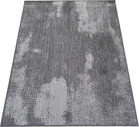 DY Sivý obojstranný koberec z lana s abstraktným vzorom Zara 10 Rozmer: 200x290 cm