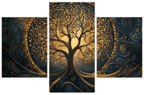Obraz – Strom so zlatou aurou (90x60 cm)