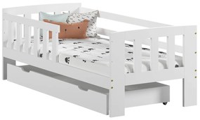 Detská posteľ ALA 70x160cm masív biela