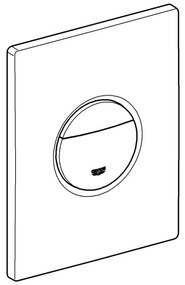 GROHE 38765000 - Splachovacie tlačidlo NOVA COSMOPOLITAN 156 × 197 mm chróm