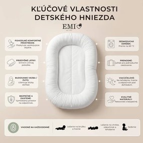 Hniezdo pre bábätko Luni EMI