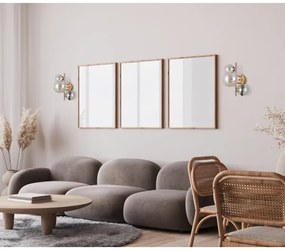 ITALUX WL-406007-3-HBR - Nástenné svietidlo CANELLO 3xG9/5W/230V mosadz