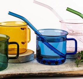 Hrnček Glass 0,35l, modrý