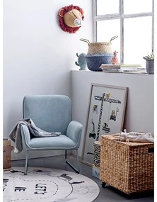 Biely koberec Bloomingville Mini Animals, ø 130 cm