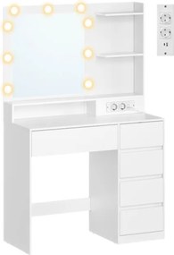 Toaletný stolík s LED zrkadlom RDT241WB01