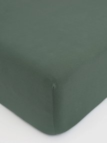 Jersey plachta do postieľky Classic 70 × 140 cm - olivová