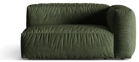 Zelený zamatový modul pohovky (pravý roh) Martina – Micadoni