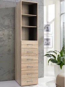 Regál so zásuvkami Multiraum, 40 cm, dub sonoma%