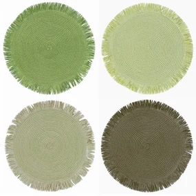 Papierové prestieranie 4 ks ø 38 cm Shades of Greenery – Villa d'Este