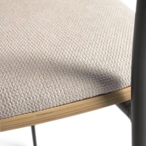 Jedálenská stolička v čierno-prírodnej farbe Maureen – Kave Home