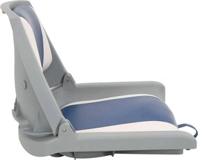 2-dielna skladacia súprava sedadiel do člna modro-biely vankúš