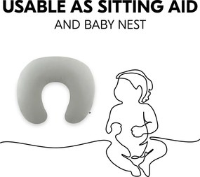 Hauck Univerzálny dojčiaci vankúš NURSE N FEED, Anthracite