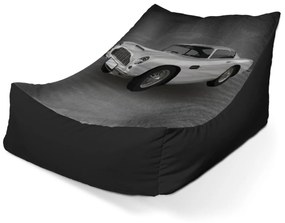 Sablio Sedací vak Lounge Aston Martin Tmavé pozadie - 120 x 100 x 80 cm