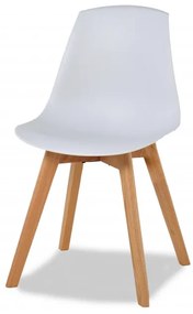Jedálenská stolička Jill, biela