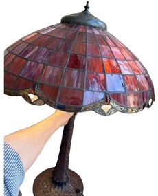 Lampa do obývačky Tiffany Alloy kolekcia RUBY intim Ø51*72