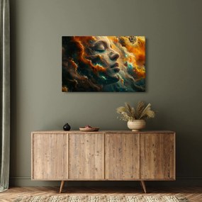 Obraz - Tvár vo vesmíre (90x60 cm)