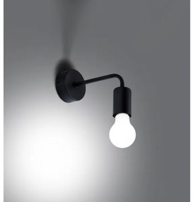 Sollux SL.1449 - Nástenná lampa NORAH 1xE27/15W/230V čierna