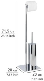 WENKO 18562100 - WC kefa RECCO 20x71,5 cm lesklý chróm