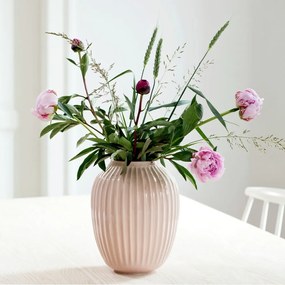Svetloružová kameninová váza Kähler Design Hammershoi, výška 25 cm