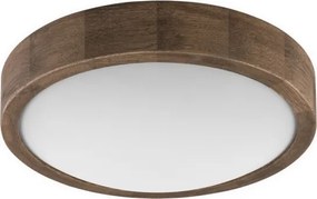 Brilagi – LED RGBW stmievateľné stropné svietidlo CARVALHO SLIM 1×E27/15W/230V Wi‑Fi v dekore dub, priemer 27 cm