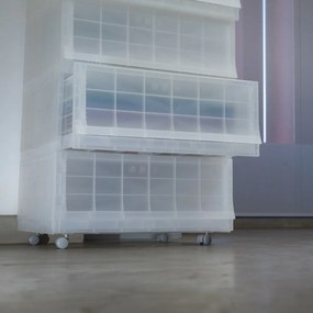 Modulárny úložný box Wave Mist bez koliesok 54,6 x 43,4 x 22 cm, široký - 1 zásuvka