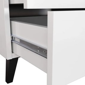Komoda MOBI K-04 biela / čierna