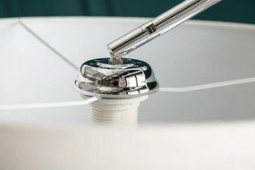 Stojacia lampa Big Bow 170-180cm ľanová biela