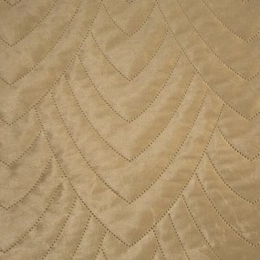 Dekorstudio Zamatový prehoz na posteľ LUIZ 6 v béžovej farbe Rozmer prehozu (šírka x dĺžka): 220x240cm