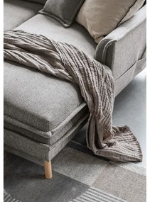 Sivá rozkladacia rohová pohovka (ľavý roh/do tvaru "U") Charming Charlie – Miuform