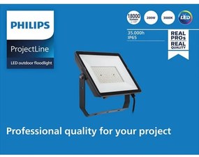 Philips - LED Vonkajší reflektor PROJECTLINE LED/200W/230V IP65 3000K