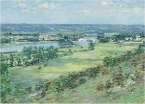 Obraz - Theodore Robinson, The Valley of the Seine, From the Hills of Giverny, reprodukcia (70x50 cm)