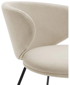 Béžové čalúnené jedálenské kreslá v súprave 2 ks Rush – Marckeric