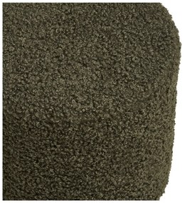 Zelený taburet z textílie buklé Ejby – House Nordic